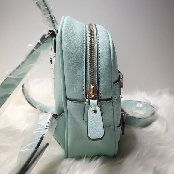 Guess NWT Jori Mini Backpack Blue/Turquoise/ Teal/Aqua - Picture 4 of 13